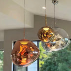 Glass Pendant Light | Scandinavian Modern Design | Clear Glass