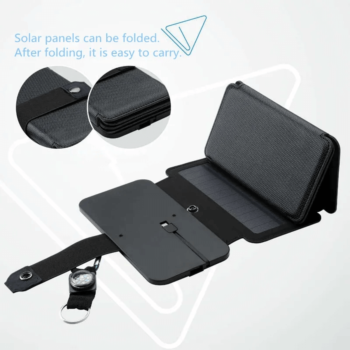 Top Rated Solar Power Charger Portable Battery Bank Charger for Mobile Cell Phone Backup