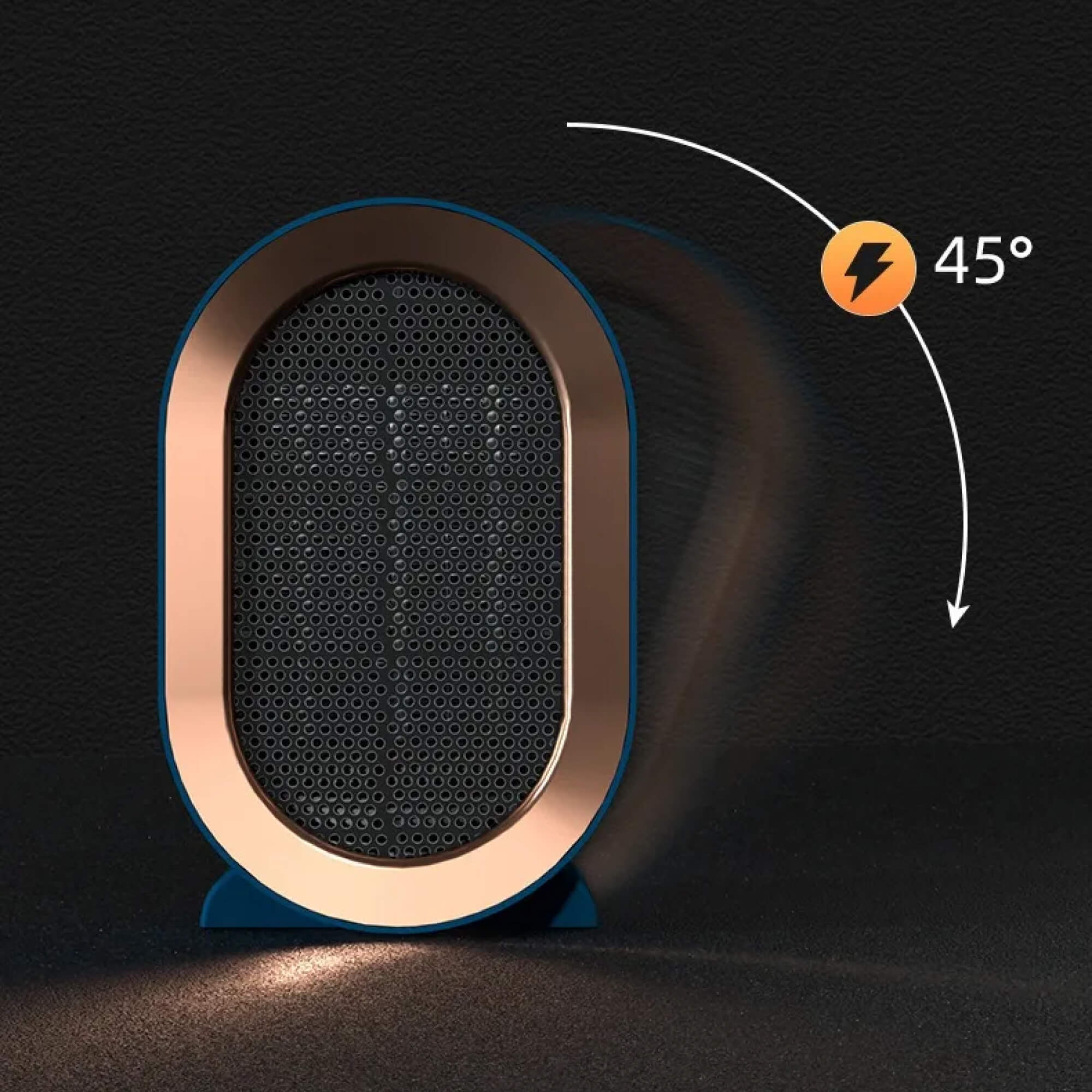 Small energy-efficient room electric heater portable low-energy energy saving