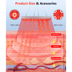 Infrared Red Light Photherapy Therapy Lamp Machine for Psoriasis and Rosacea
