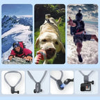 Hands-free U-shaped neck holder for POV and Vlog recordings