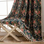 French Vintage Floral Tapestry Curtain