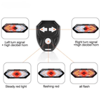 Rechargeable bicycle rear light with remote control & 32 LEDs