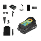Waterproof bike saddle bag with touchscreen & mobile phone compartment