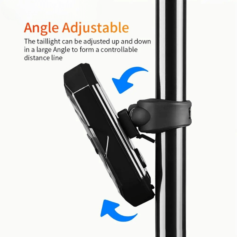 Rechargeable bicycle rear light with remote control & 32 LEDs
