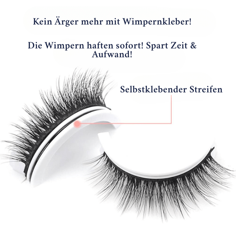 Reusable self-adhesive lashes for dramatic moments