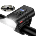 Rechargeable LED bike front light with 6 modes & USB-C charging function