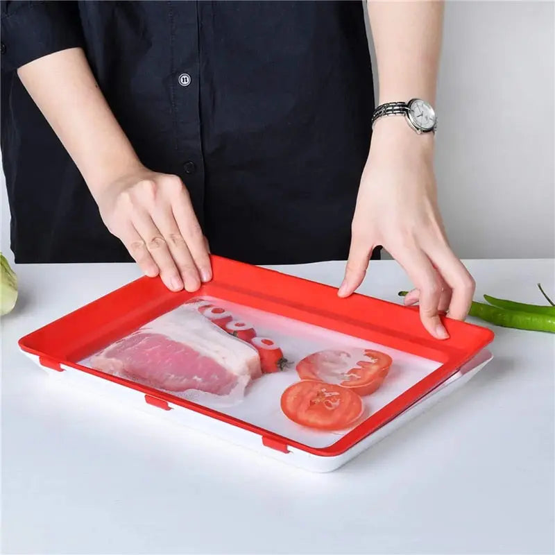 Fresh container with airtight closure – Stackable storage tray