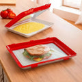 Fresh container with airtight closure – Stackable storage tray