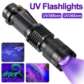 LED UV FLASHLIGHT - ULTRAVIOLET INSPECTION LAMP FOR PET URINE STAINS AND STAIN DETECTION