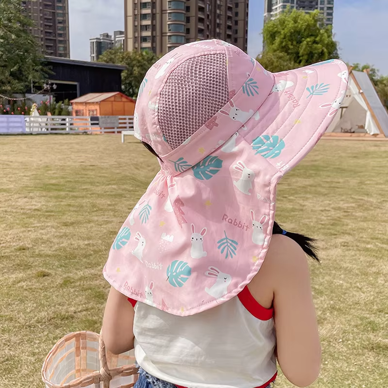 Children's Sun Hat with UPF 50+ - Adjustable Chin Straps and Wide Brim