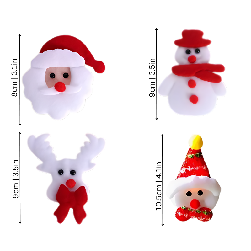FrostGlow LED Holiday String Lights with Santa, Deer or Snowman Designs