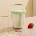 Fruit cup with sieve & fork – Leak-proof