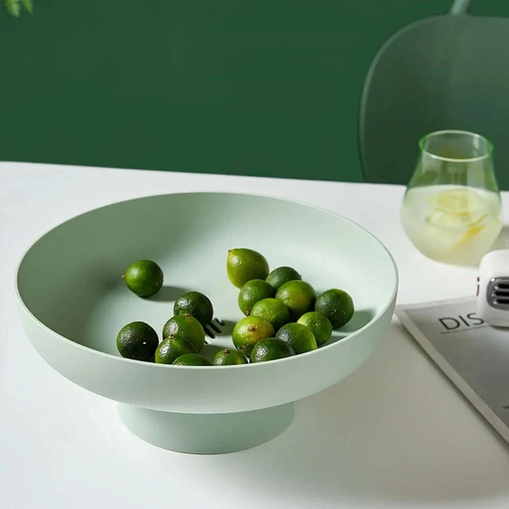 Fruity Elegance Retro Fruit Bowl – Leaf-Shaped Plastic Tray