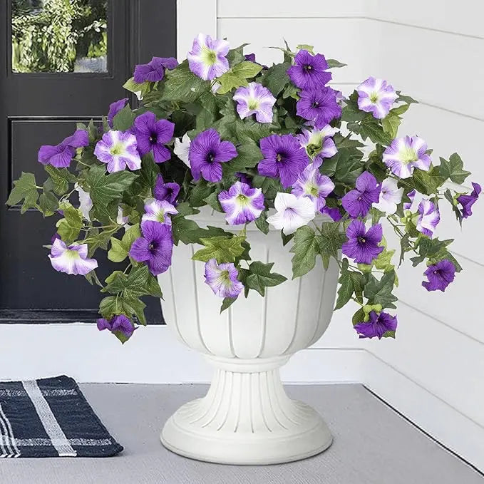 Spring-like Artificial Petunias made of Silk