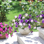 Spring-like Artificial Petunias made of Silk