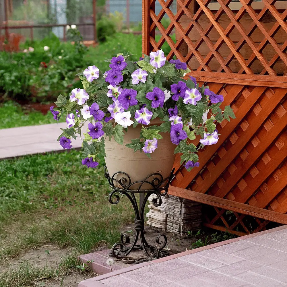 Spring-like Artificial Petunias made of Silk