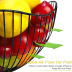 Fruit basket – iron – hollow drain basket – living room decor