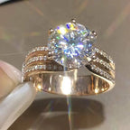 Sparkling 3-Carat Zirconia Ring – Glamorous Shine for Any Occasion