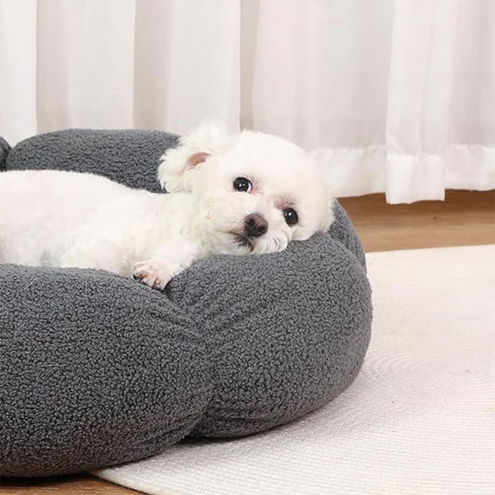 Flower Heat Full Support Washable Decoration Dog & Cat Bed