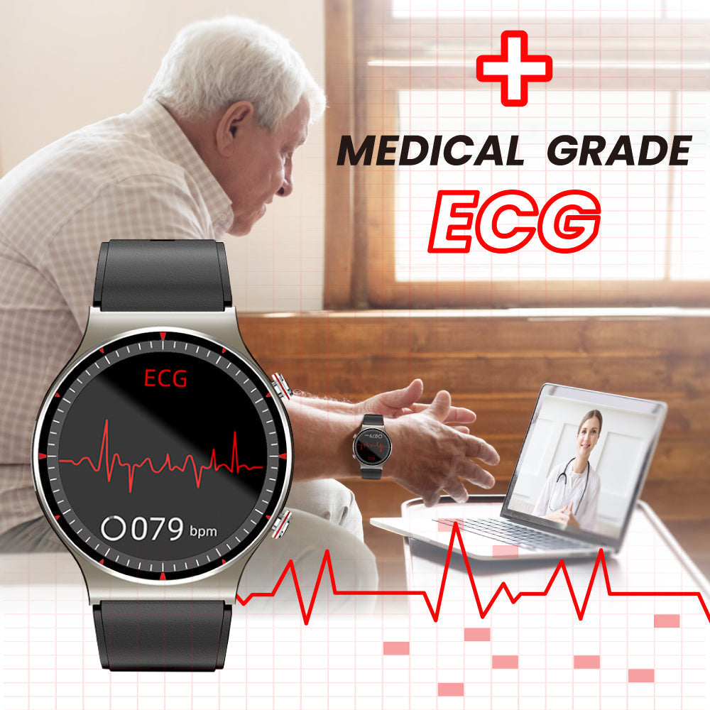 CFDA EKG Blood Oxygen Heart Rate Health Monitoring Smart Watch