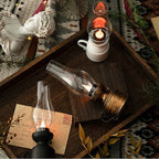 Led Vintage Kerosene Lamp, Electronic Swinging Candle