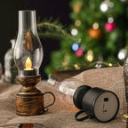 Led Vintage Kerosene Lamp, Electronic Swinging Candle