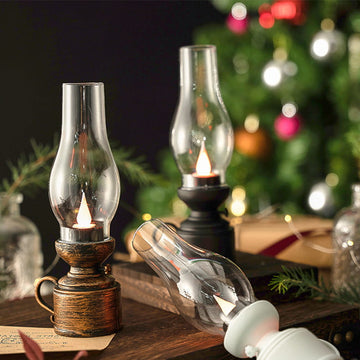 Led Vintage Kerosene Lamp, Electronic Swinging Candle