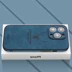 Deer - Luxury Leather iPhone Case with Stylish Design and Shockproof Protection