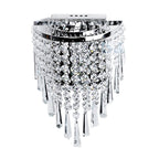 Modern Chrome Crystal Drop Wall Lamps