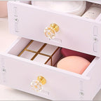 Makeup mirror with integrated storage