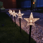 Decorative LED Pathway Lights for Christmas Gardens
