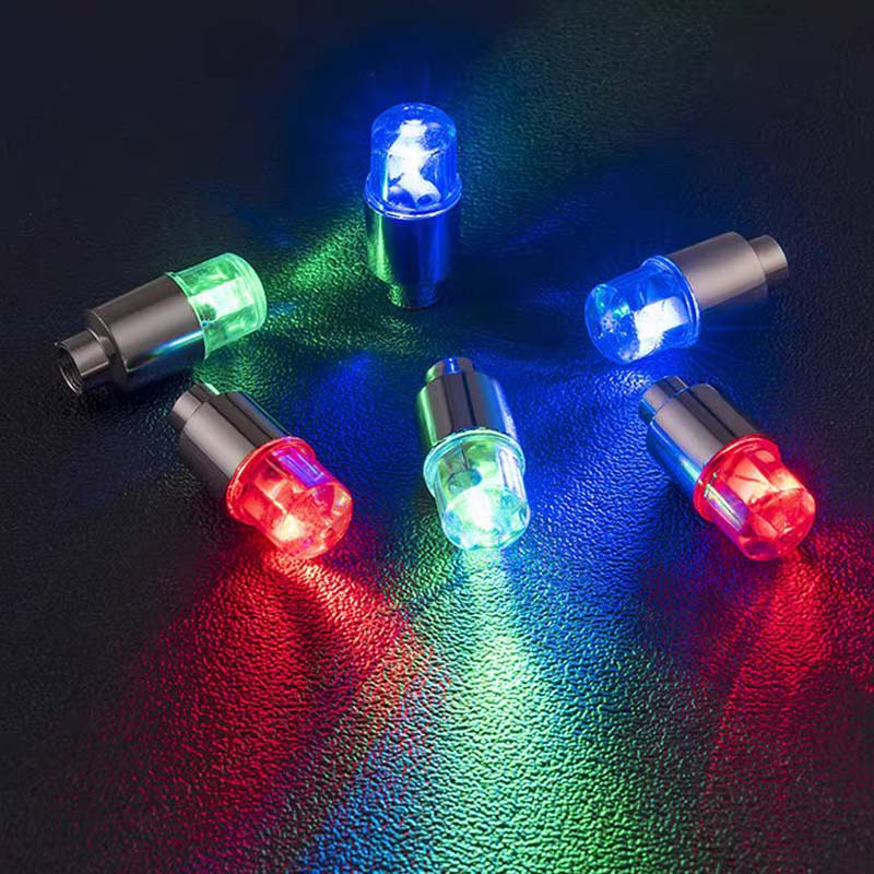 LED valve caps for cars, bicycles & scooters