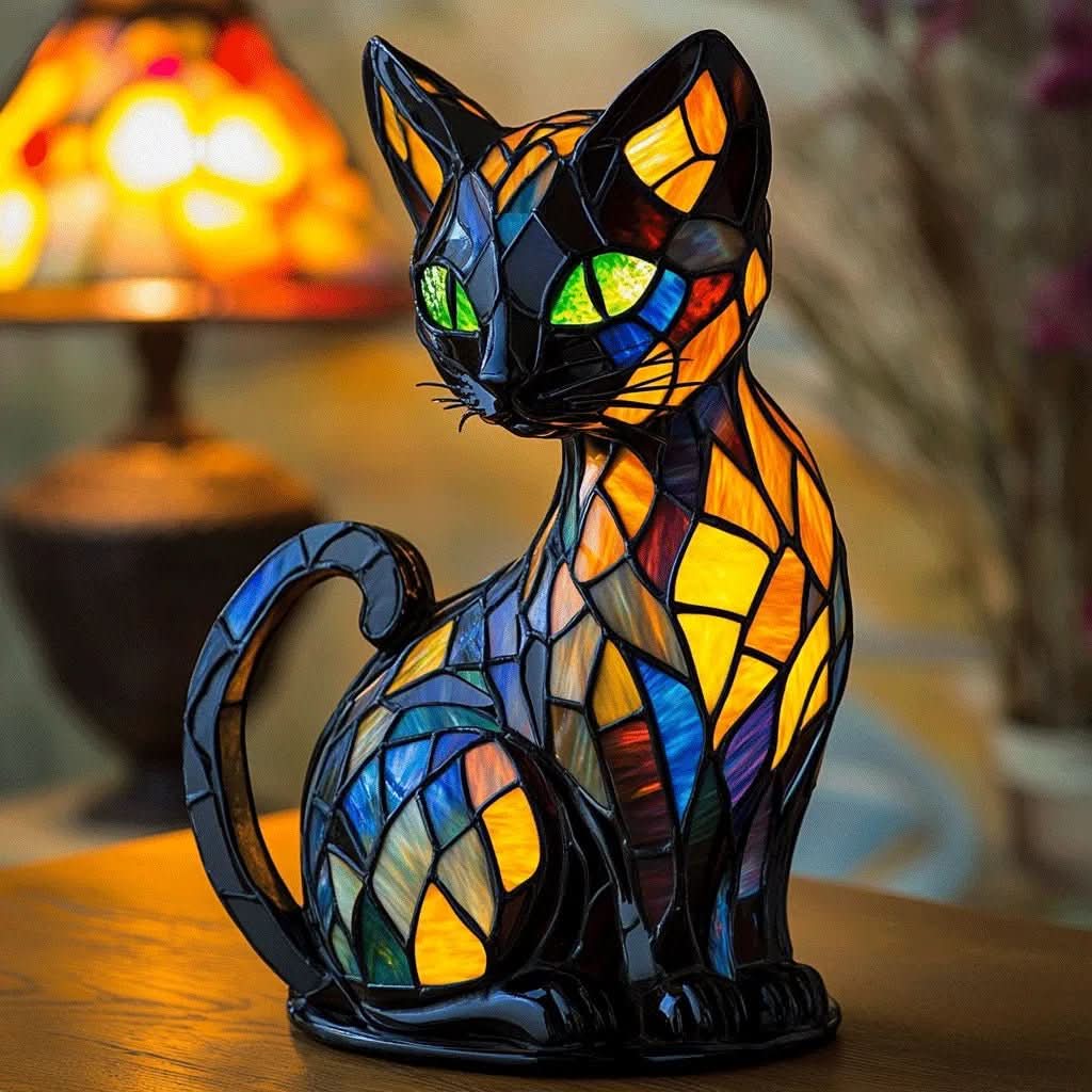 Playful LED Cat Night Light with Soft Ambient Glow