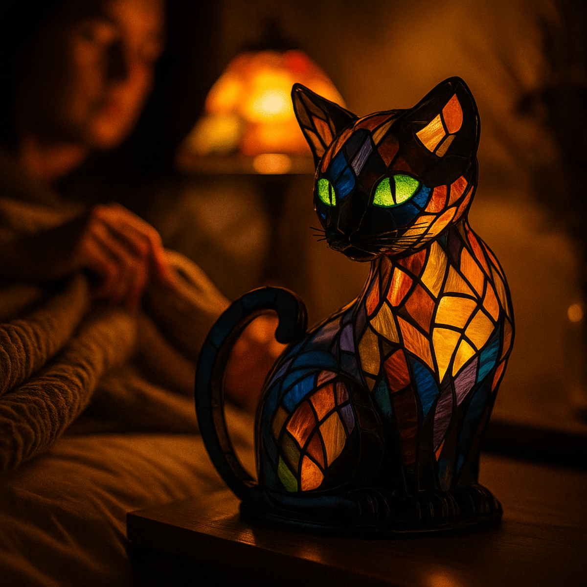 Playful LED Cat Night Light with Soft Ambient Glow