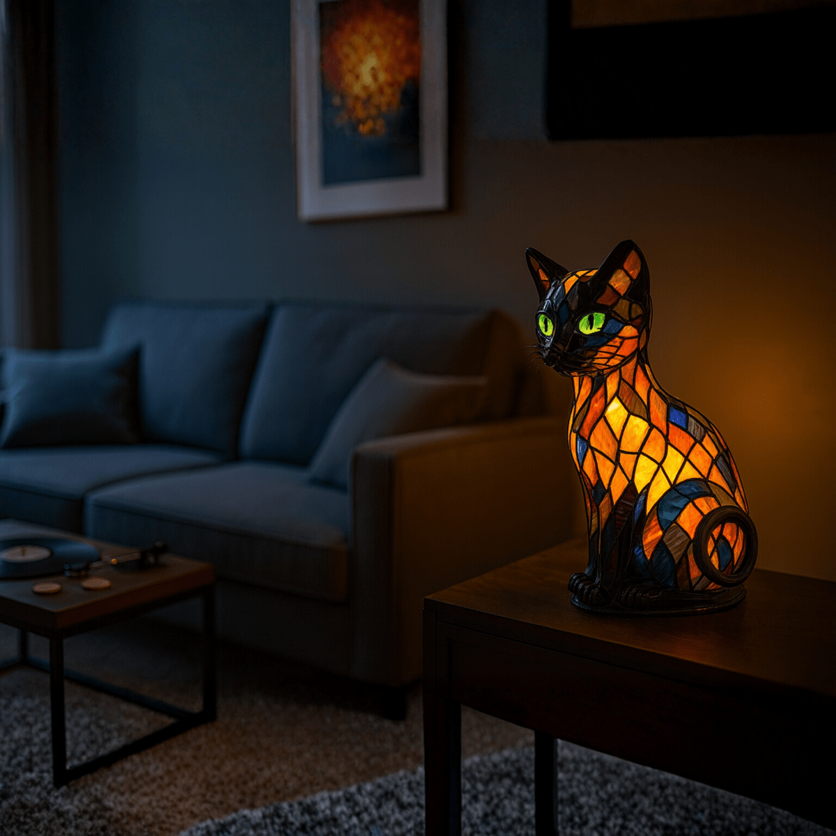 Playful LED Cat Night Light with Soft Ambient Glow