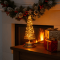 LED Christmas Tree with Spiral Design and Star Accent (33 cm)