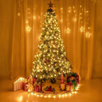 LED string lights with warm glow & colorful sparkle
