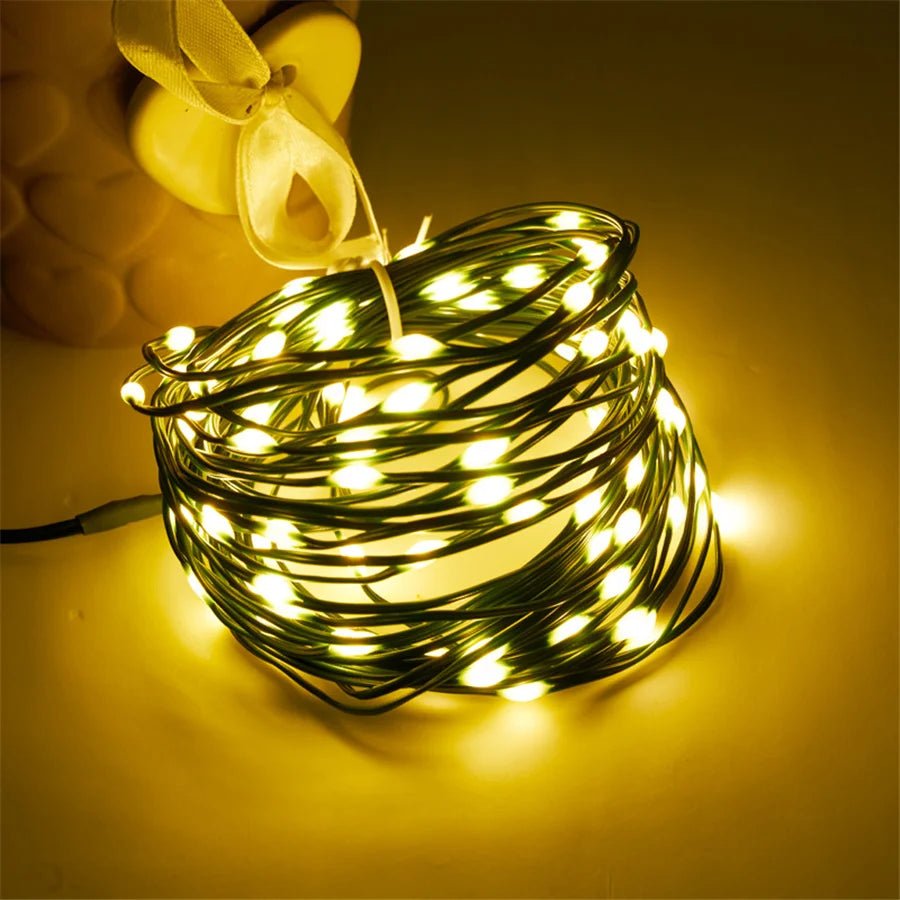 Warm LED String Lights for Stylish Outdoor and Garden Decoration