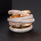 Monaco Design Luxury Statement Stackable Ring For Women