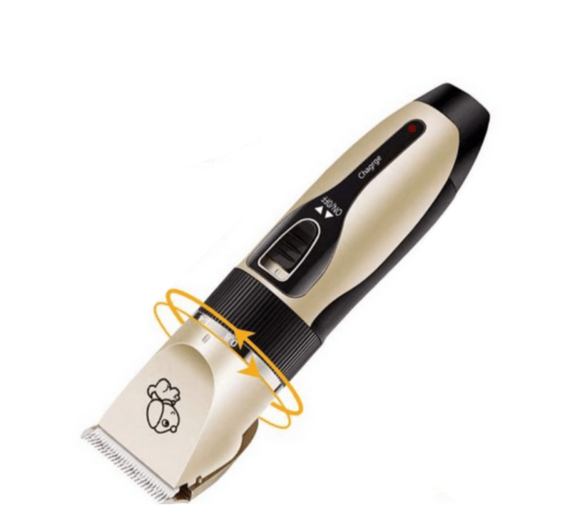 Professional dog trimmer with brush for all coat types