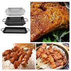 non-stick grill basket for even BBQ cooking