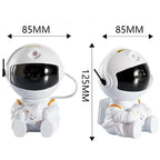 Galaxy Starry Sky Projector Lamp - Astronaut LED Projection Night Light for Bedroom