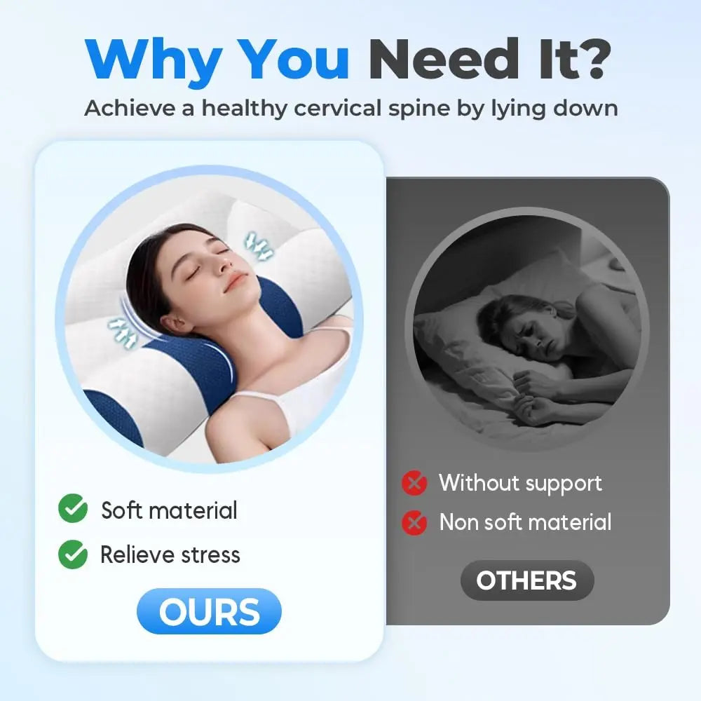 Goose Down Neck Pillow – Soft Travel Pillow with Ergonomic Design
