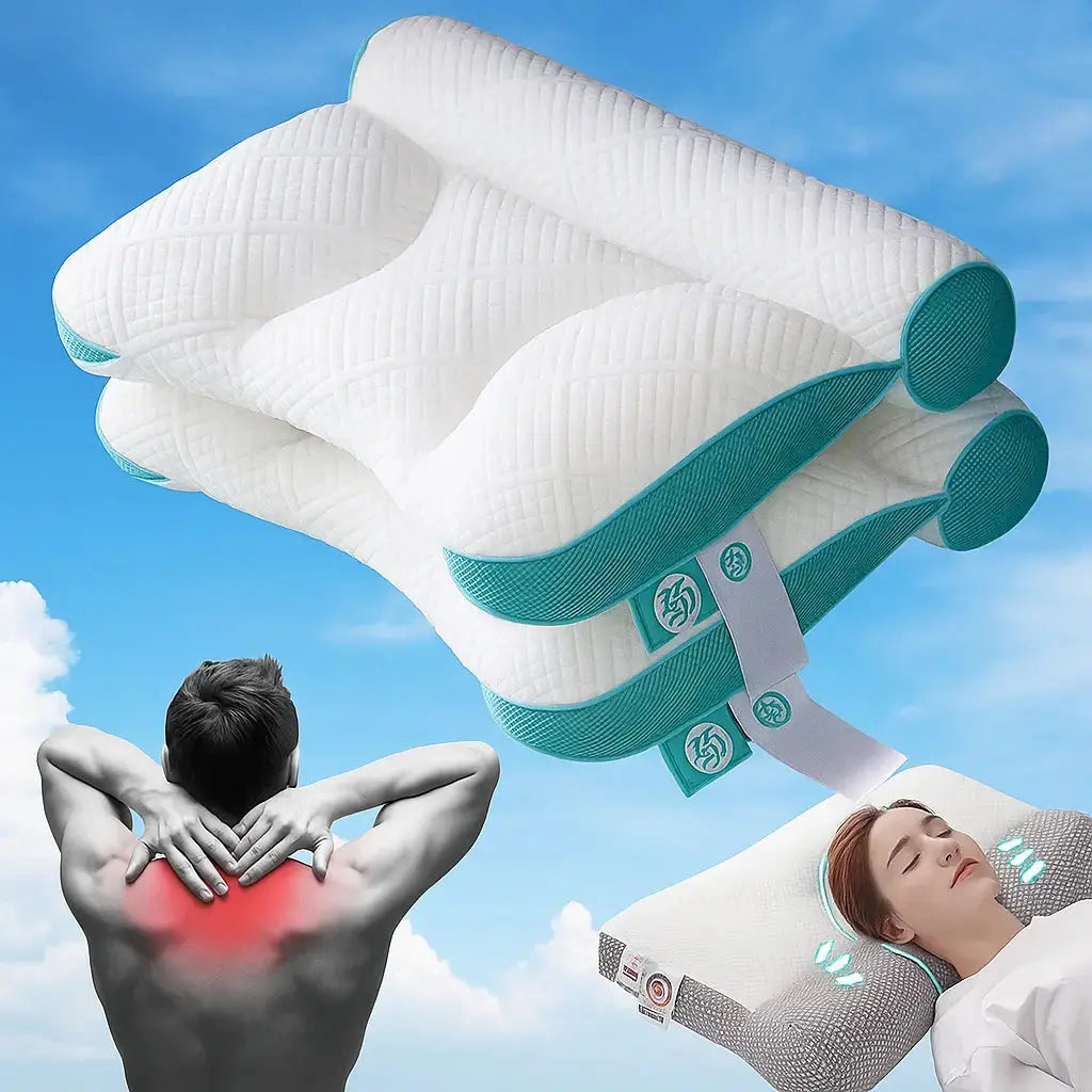 Goose Down Neck Pillow – Soft Travel Pillow with Ergonomic Design