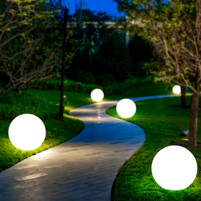 Waterproof Solar-Garden Ball Lamps – RGB LED Lighting for Outdoors
