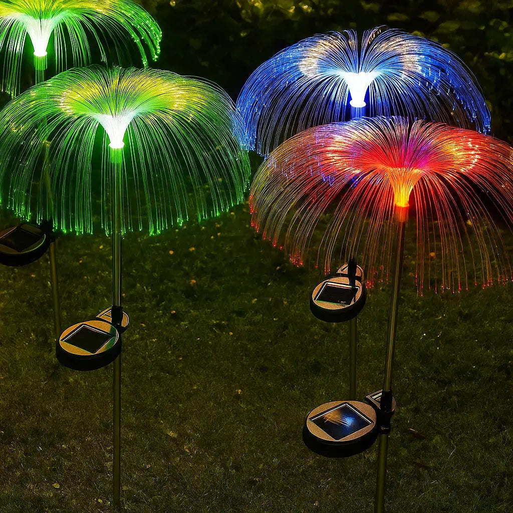 Garden Solar Fireworks Lamp – Glows like a floating jellyfish