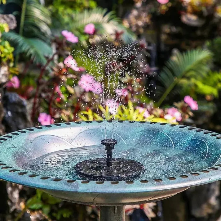 Solar-powered garden fountain – Beautiful ambiance without electricity