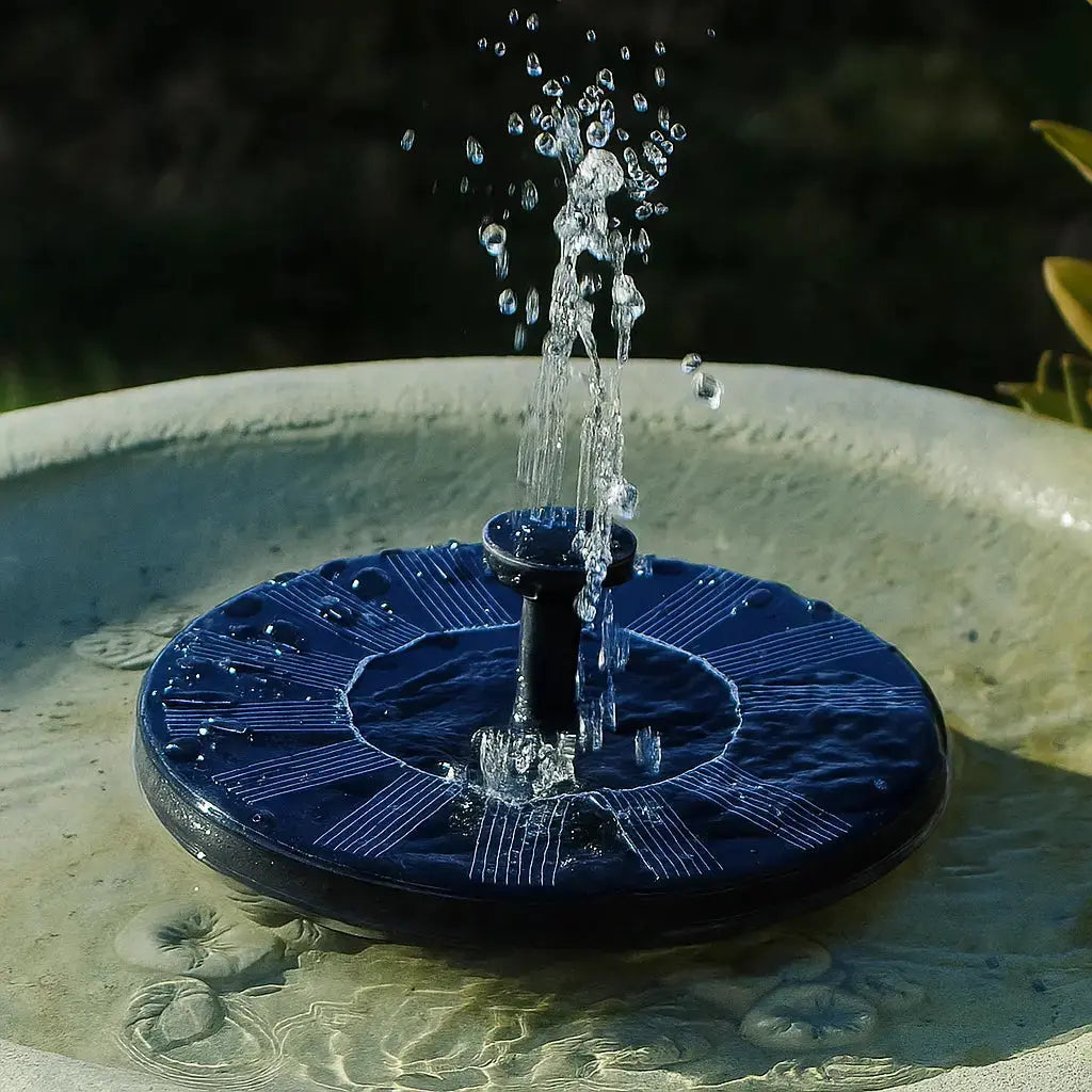 Solar-powered garden fountain – Beautiful ambiance without electricity