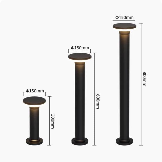 Weatherproof LED lawn light for garden and paths – Energy-saving & Modern design